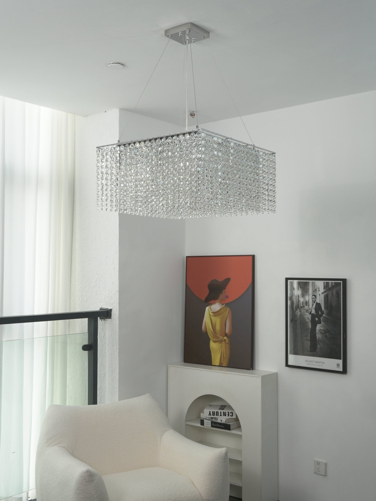 Vantess Crystal Frame Chandelier