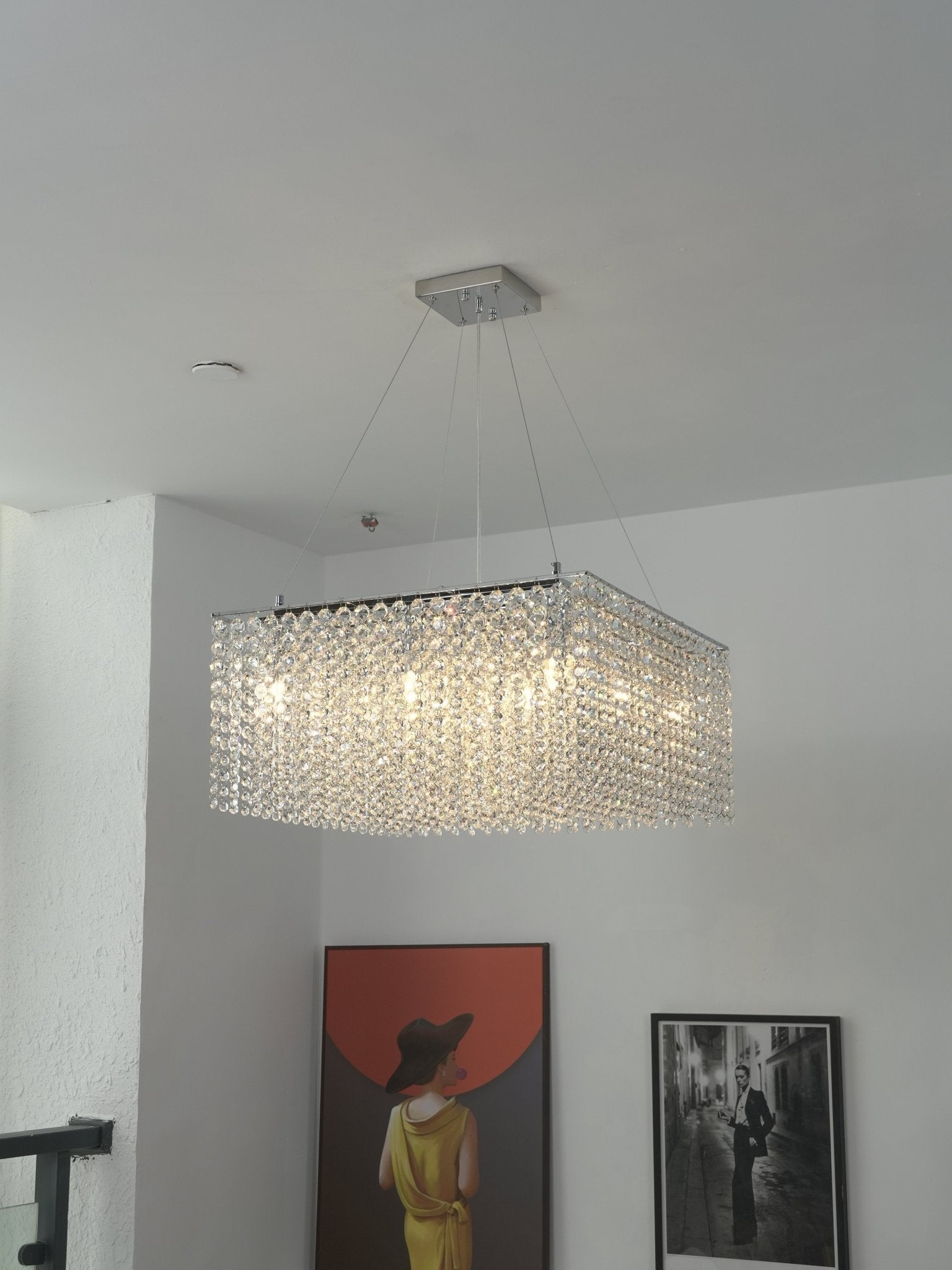 Vantess Crystal Frame Chandelier