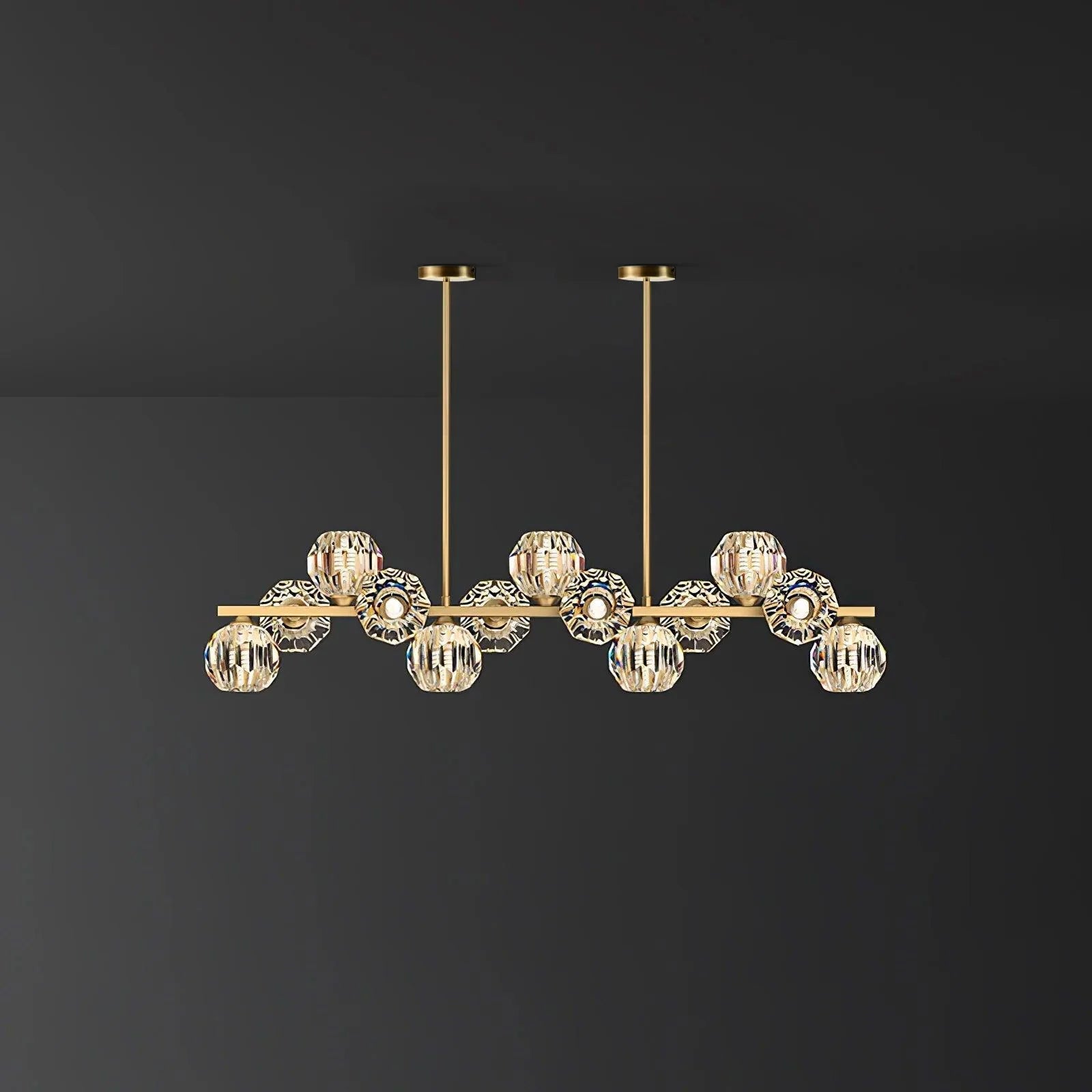 Celisella Crystal Glass Ball Chandelier