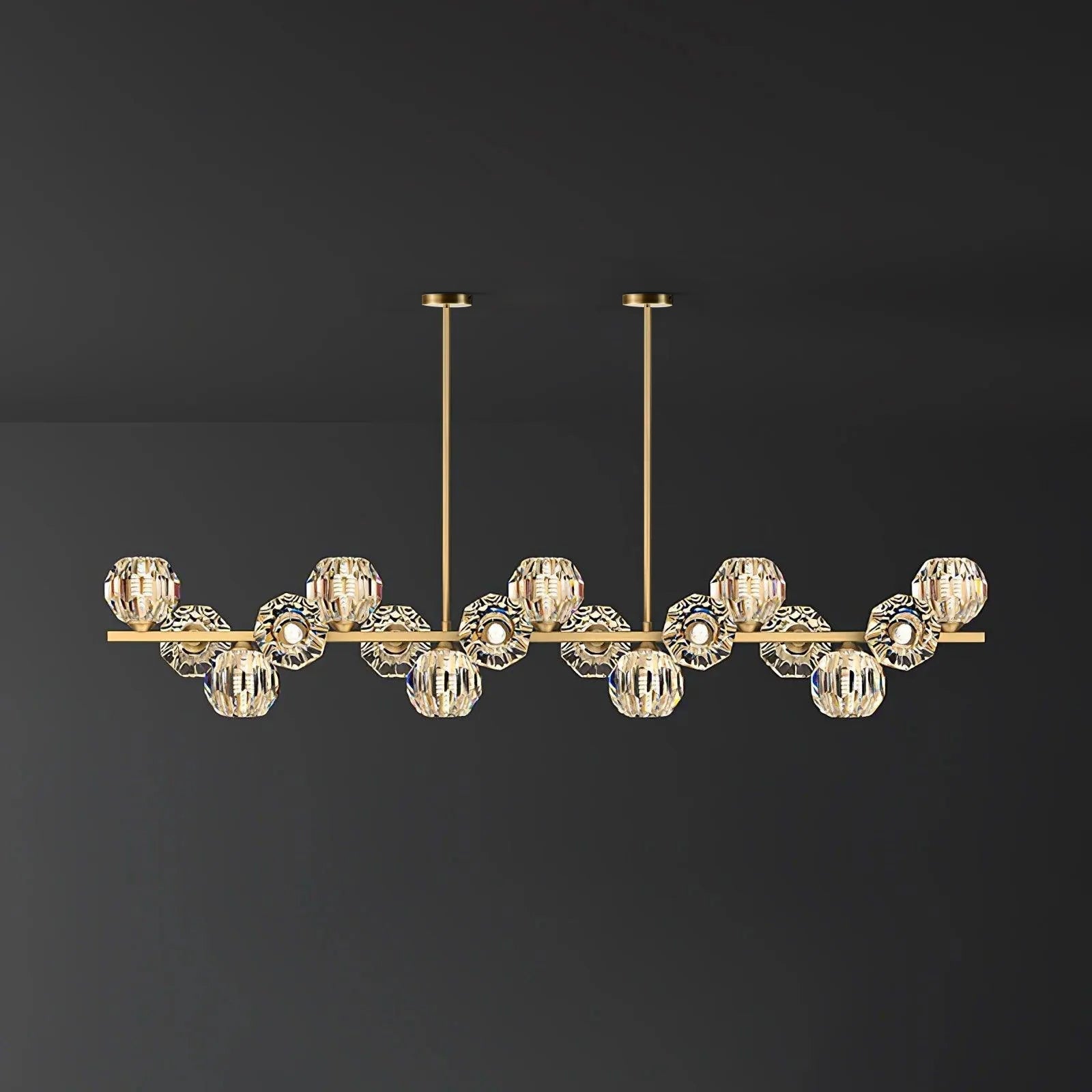 Celisella Crystal Glass Ball Chandelier