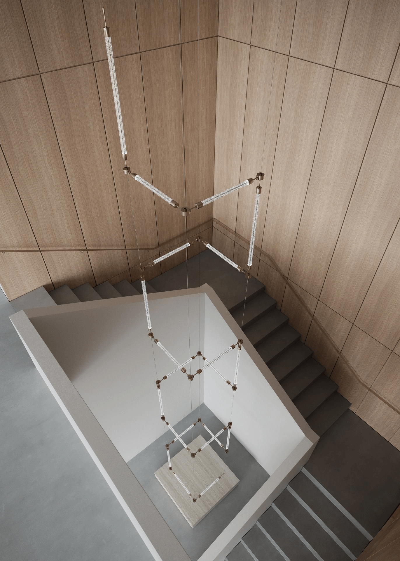 CrystalGrid Architectural Matrix Customize Chandelier