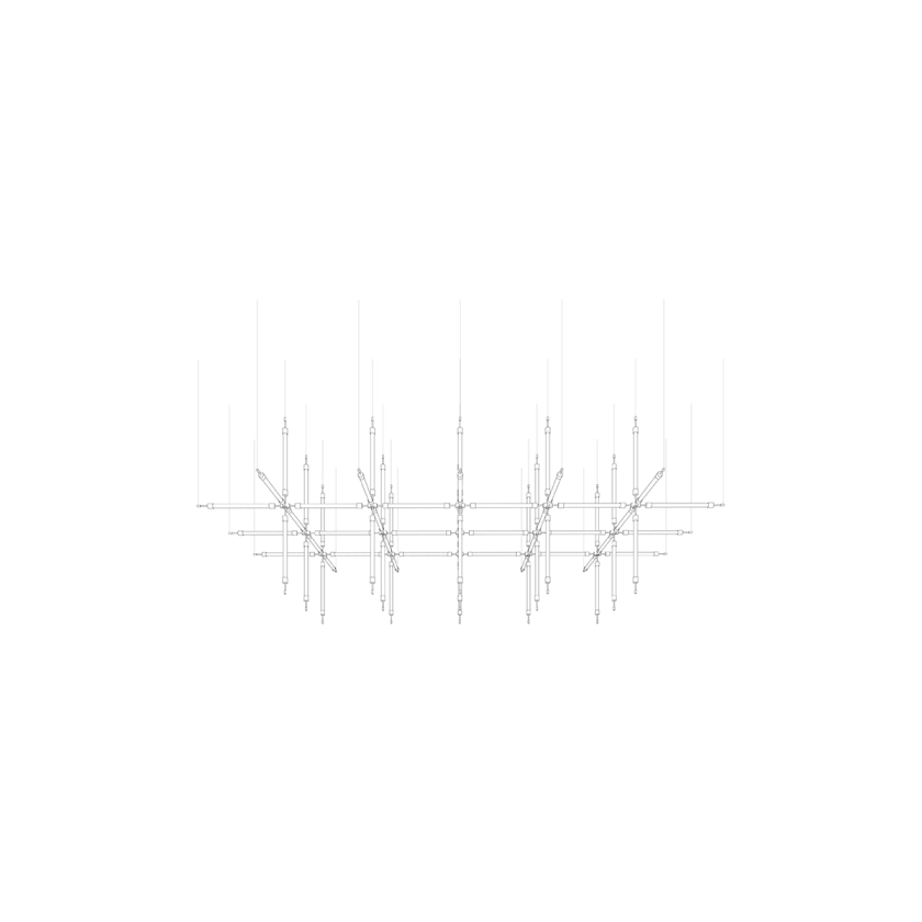 CrystalGrid Architectural Matrix Customize Chandelier