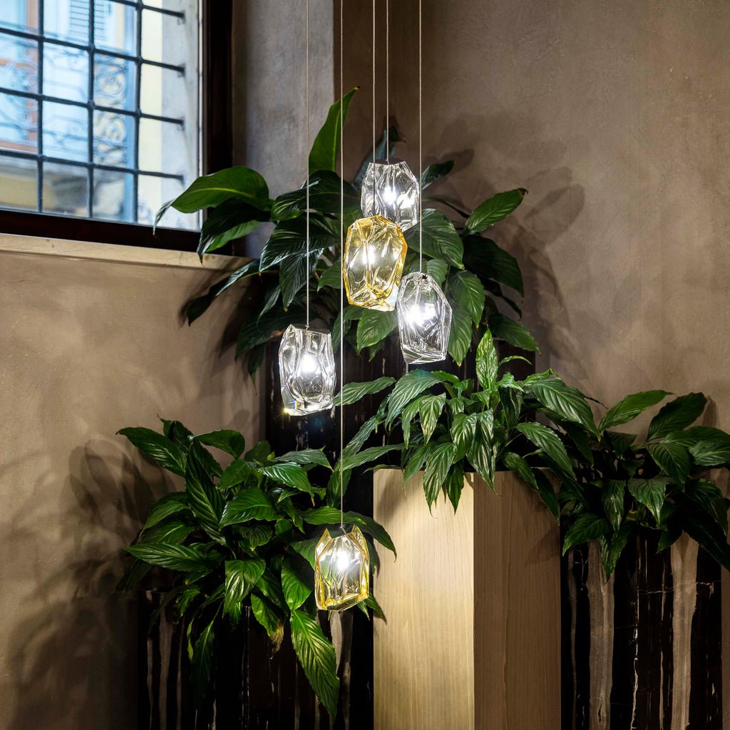 Crag Crystal Rock Cluster Pendant Light
