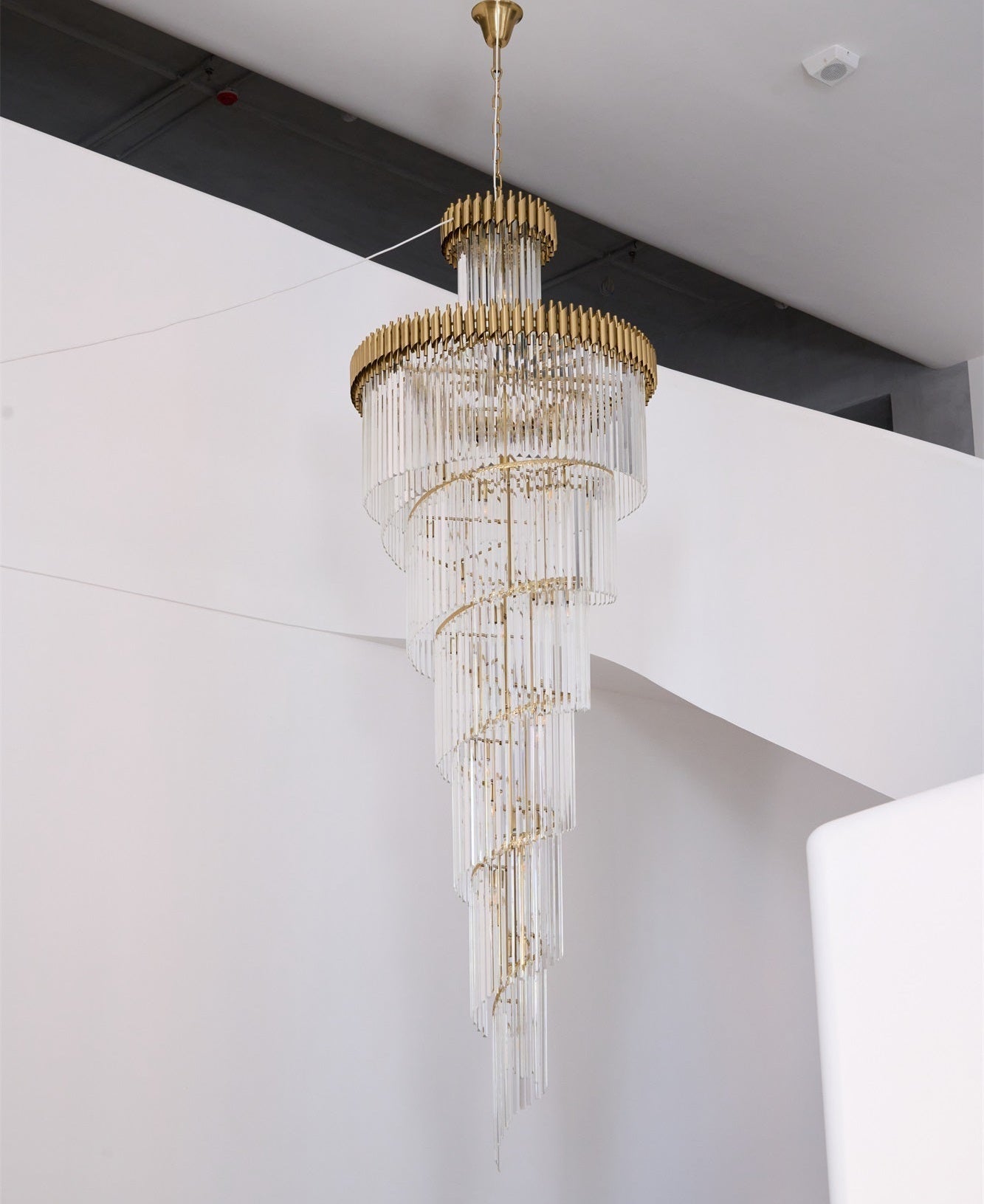 Eurmirila Crystal Spiral Chandelier