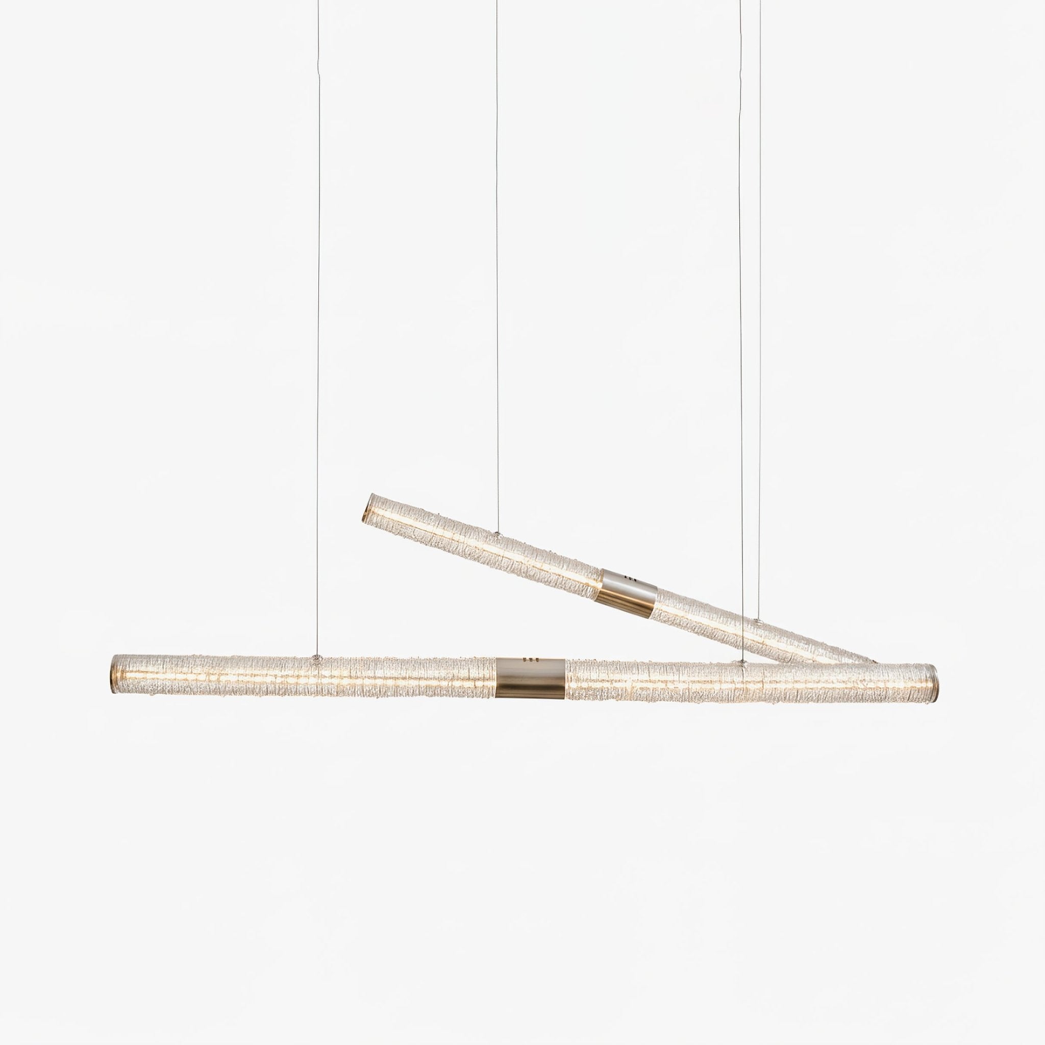 Luxelielle Crystal Stream Linear Pendant Lamp