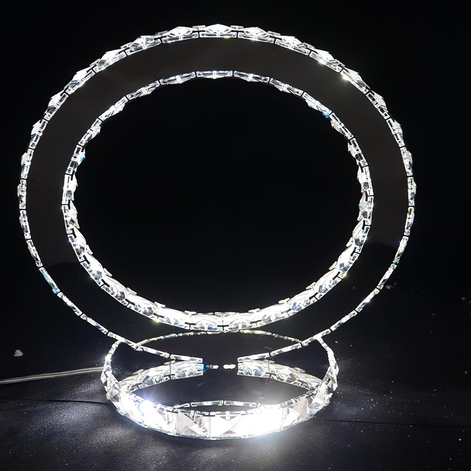 Ivor Crystal Rings Table Lamp