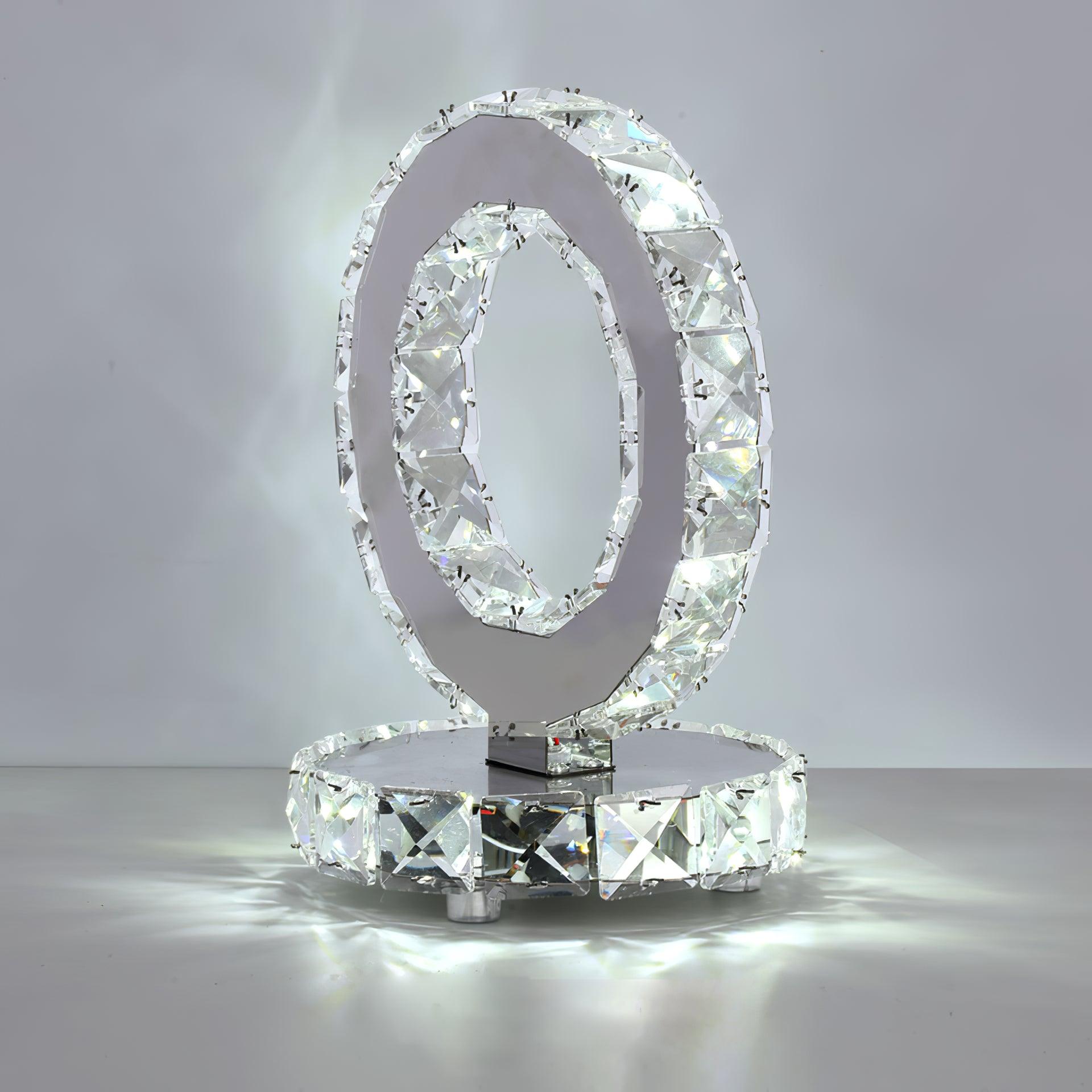 Ivor Crystal Rings Table Lamp