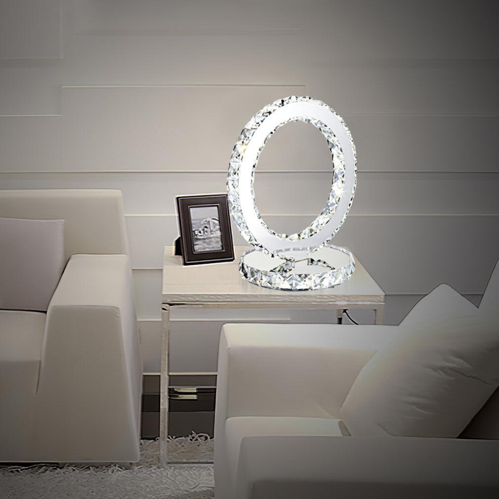 Ivor Crystal Rings Table Lamp