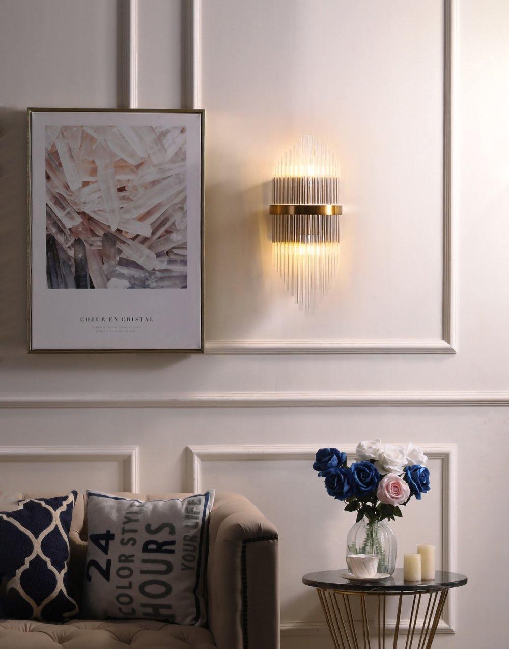 Greshen Postmodern Luxury Crystal Wall Lamp