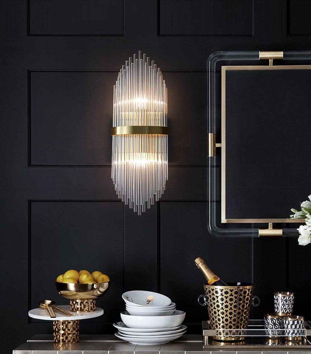 Greshen Postmodern Luxury Crystal Wall Lamp