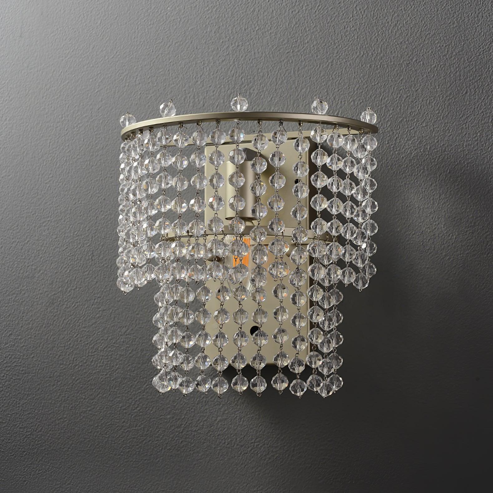 Cyranise Crystal Waterfall Wall Light