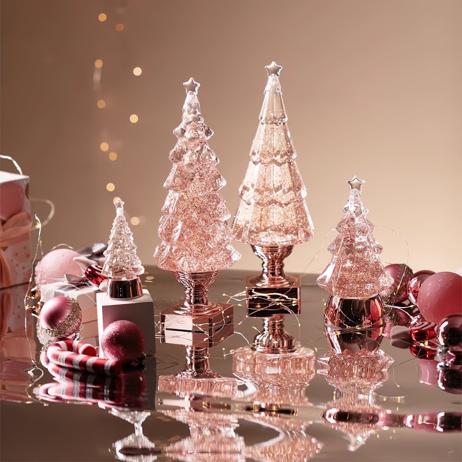 Crystal Xmas Tree Table Lamp (built-in battery)