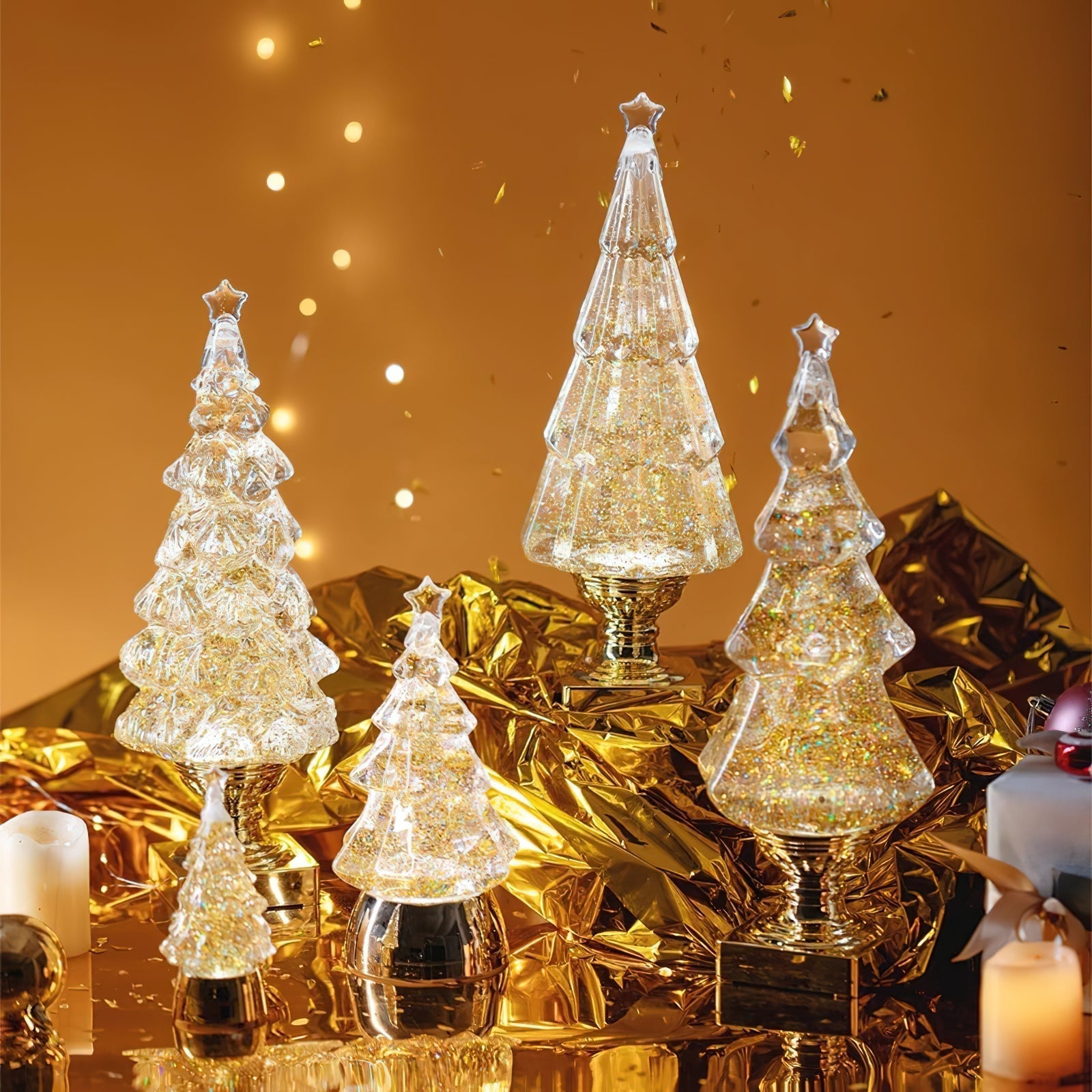 Crystal Xmas Tree Table Lamp (built-in battery)