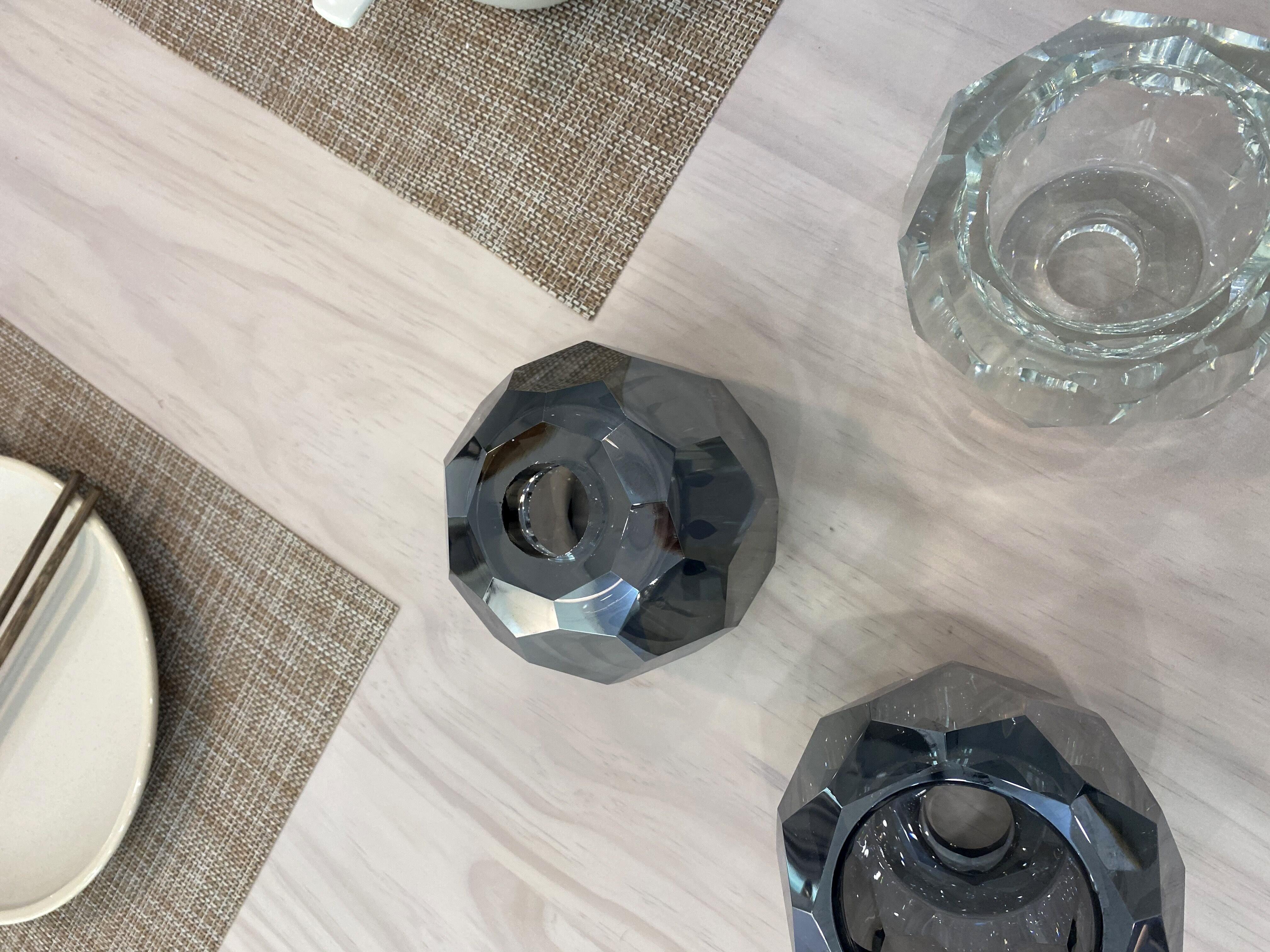 Thalyn Pendant Lamp Crystal Ball Brass Cluster