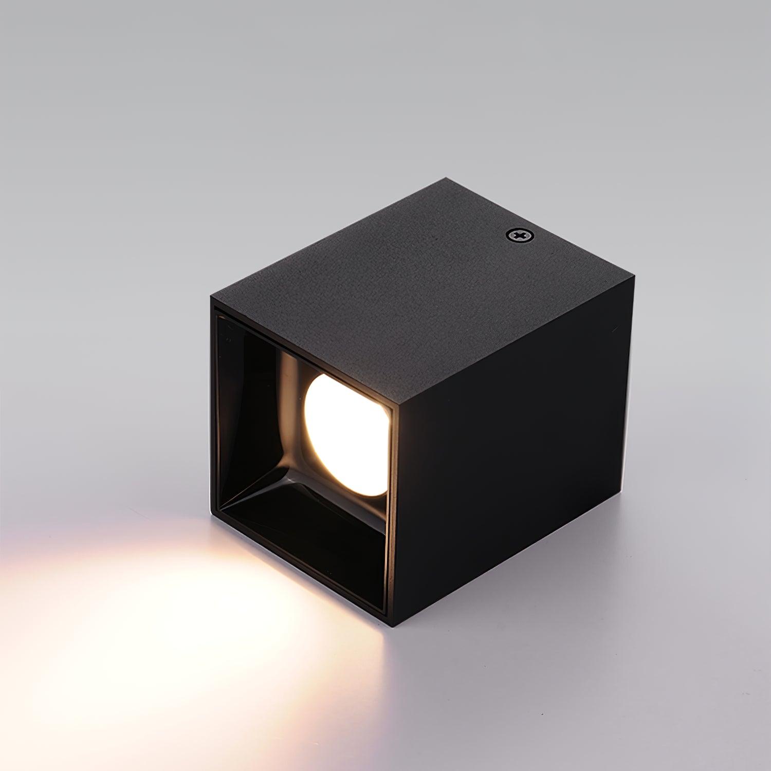 Orelaniella Ceiling Light Cube Square Black Spotlight