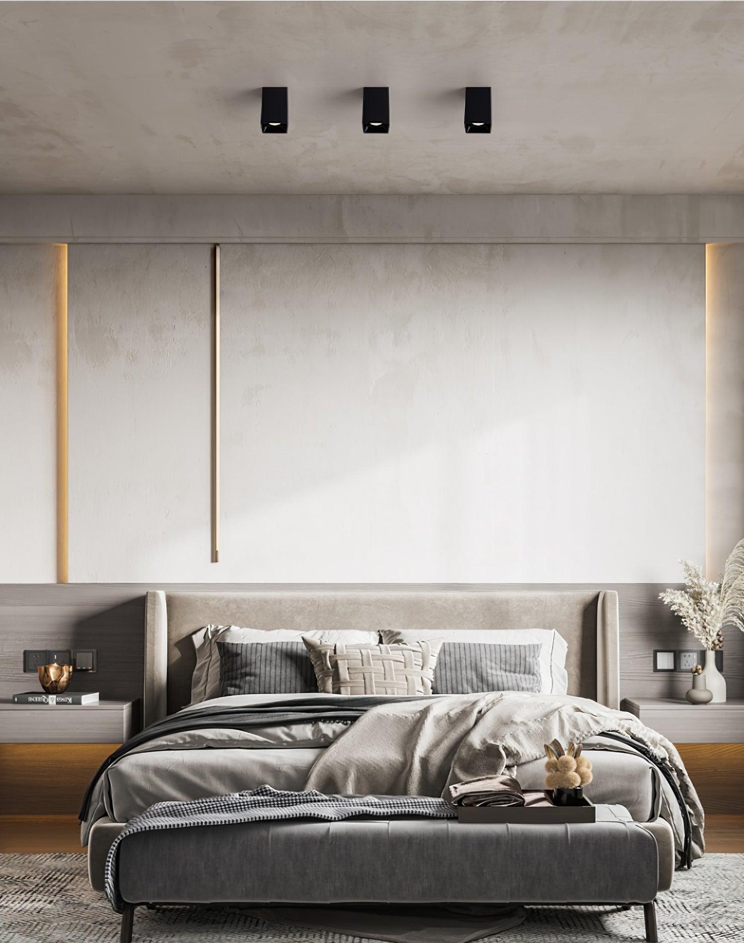 Orelaniella Ceiling Light Cube Square Black Spotlight