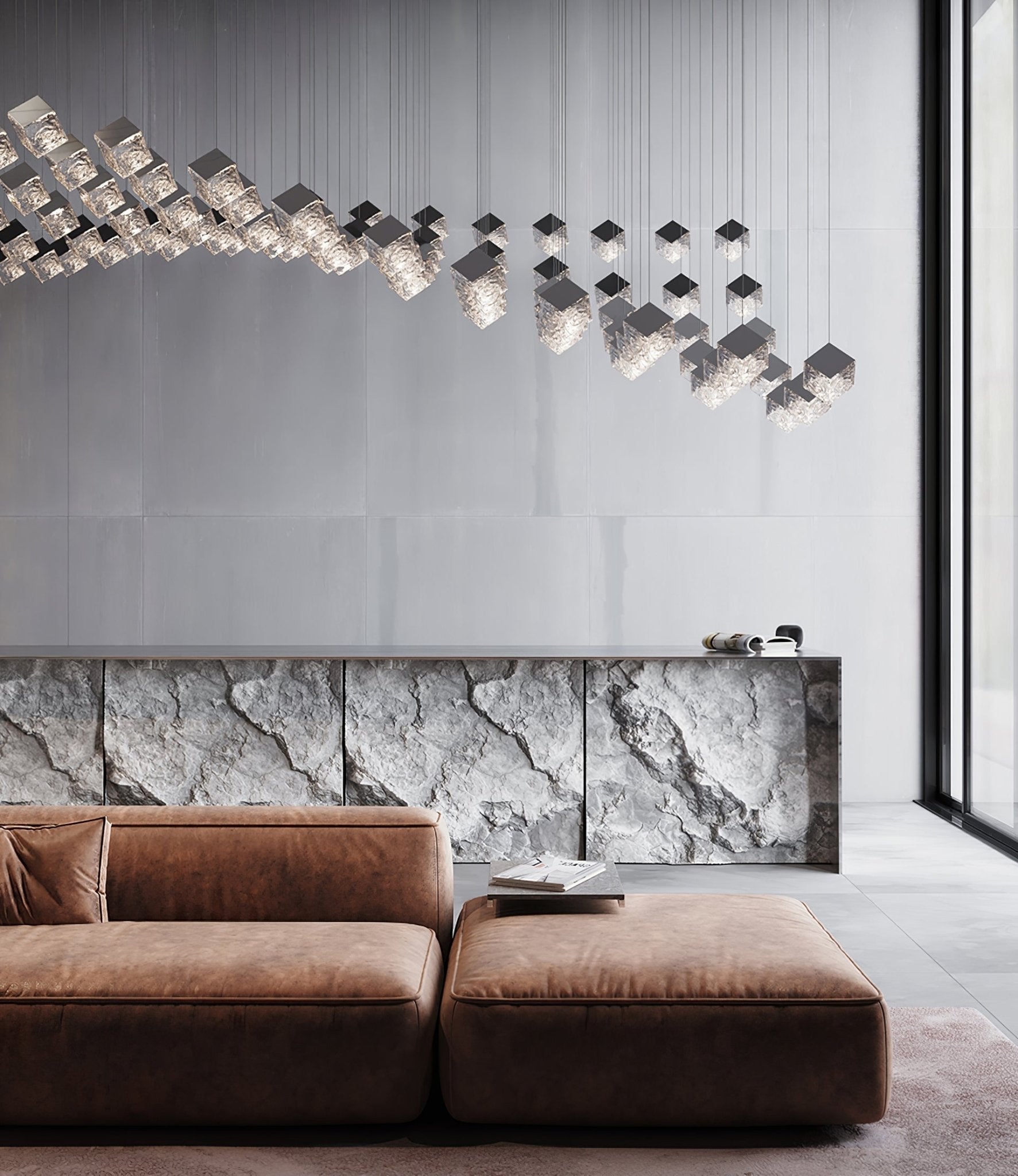 Prismatic Vapor Chandelier