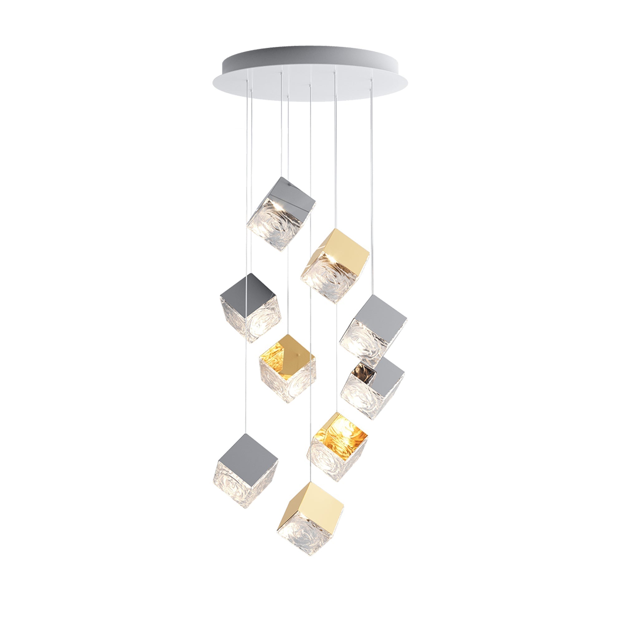 Prismatic Vapor Chandelier