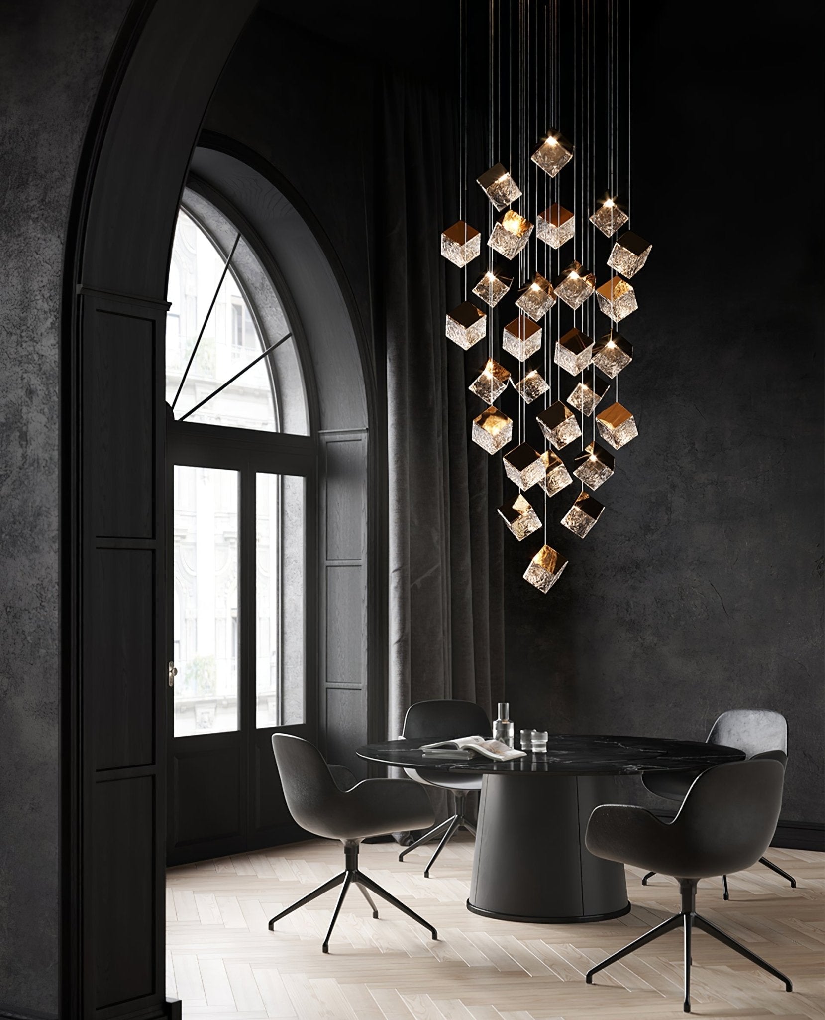 Prismatic Vapor Chandelier