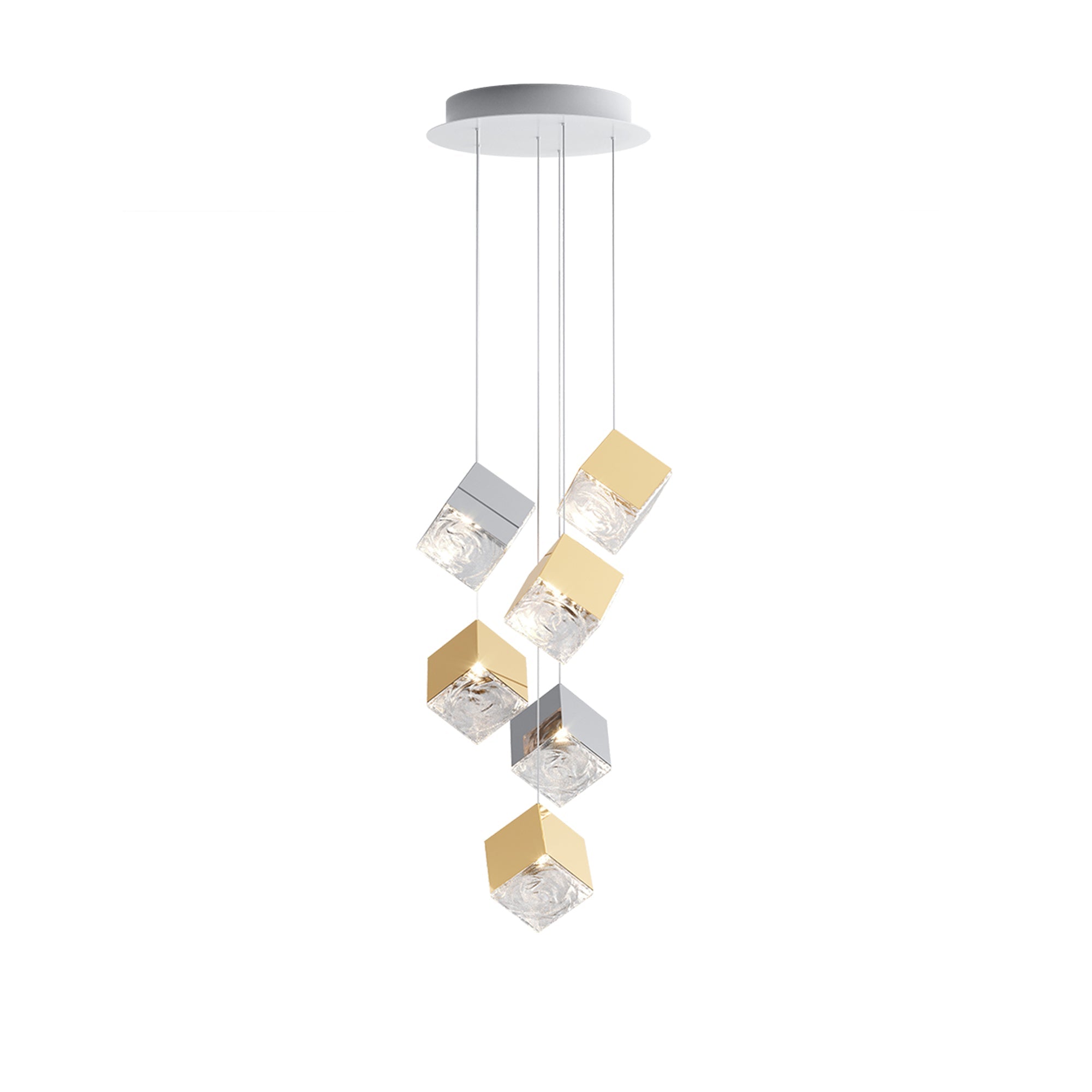 Prismatic Vapor Chandelier
