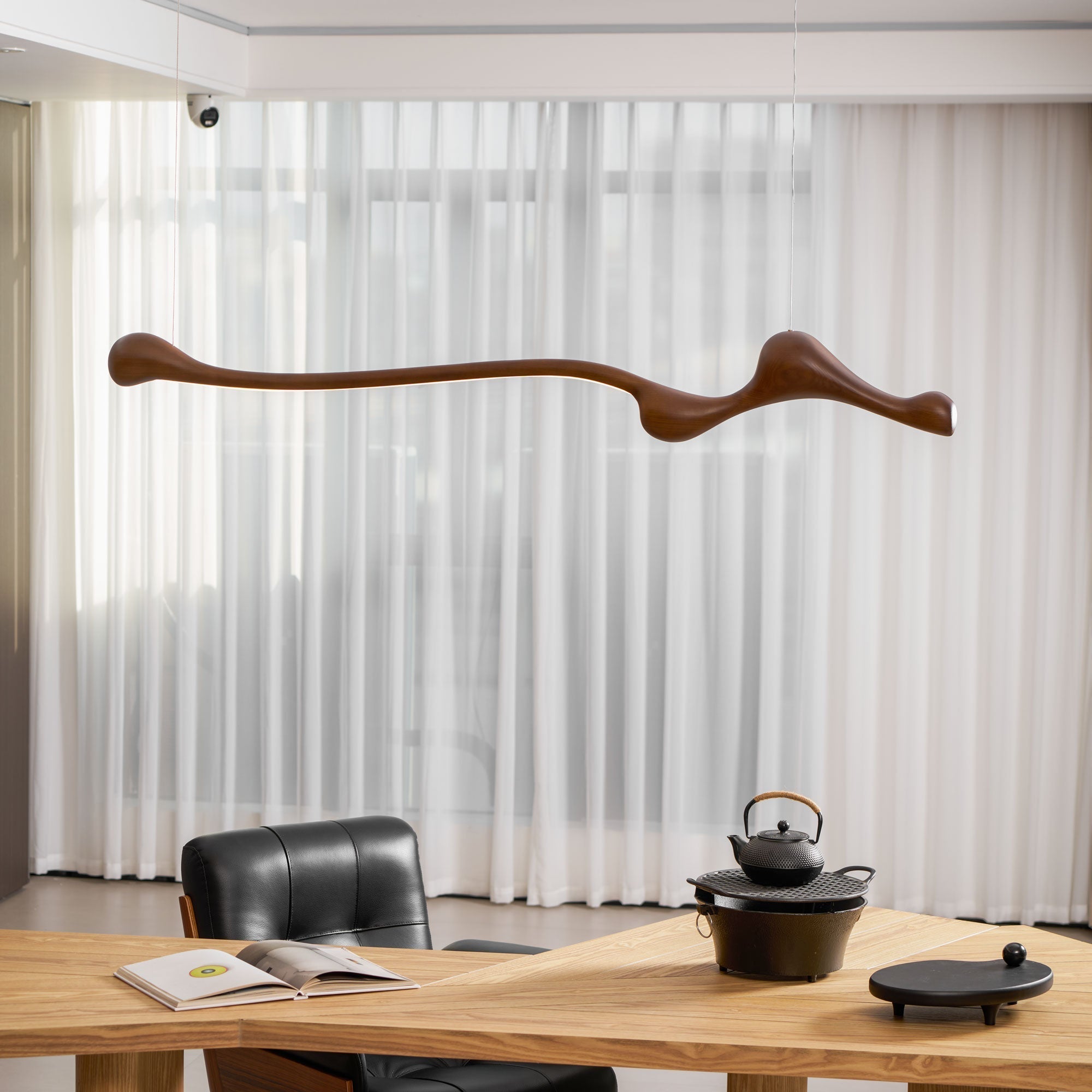 Alenor Wood Retro Pendant Lamp