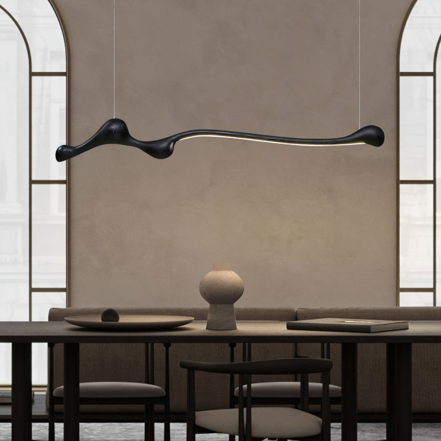 Alenor Wood Retro Pendant Lamp