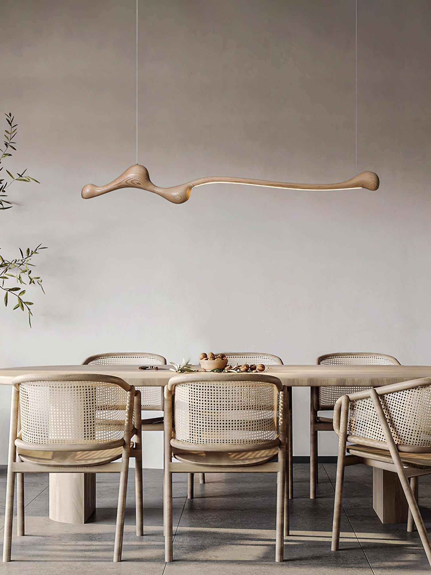 Alenor Wood Retro Pendant Lamp