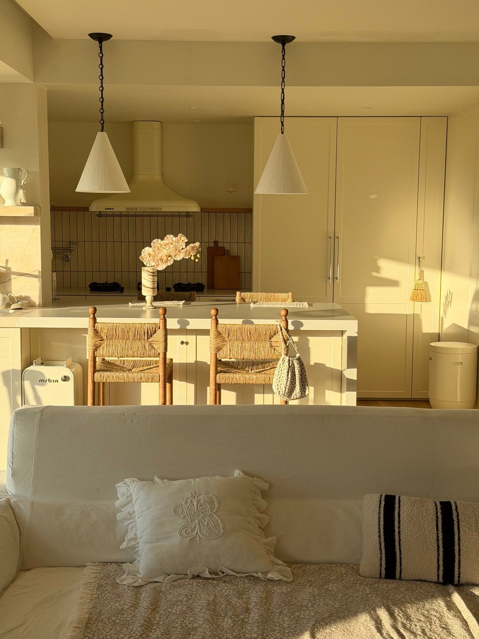 Terierina Plaster Cone Pendant Light