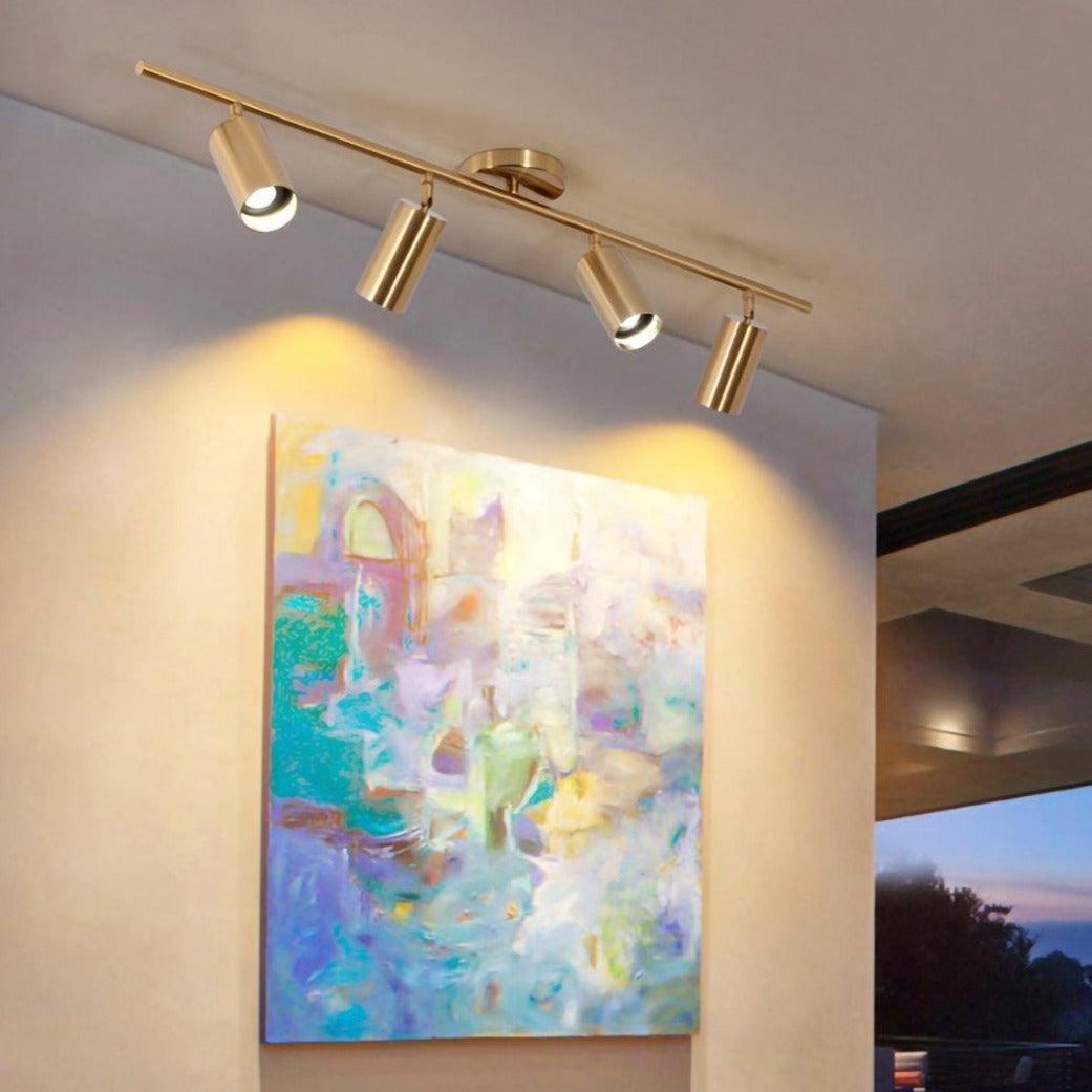 Grover Rotatable Brass Spotlight Wall Light