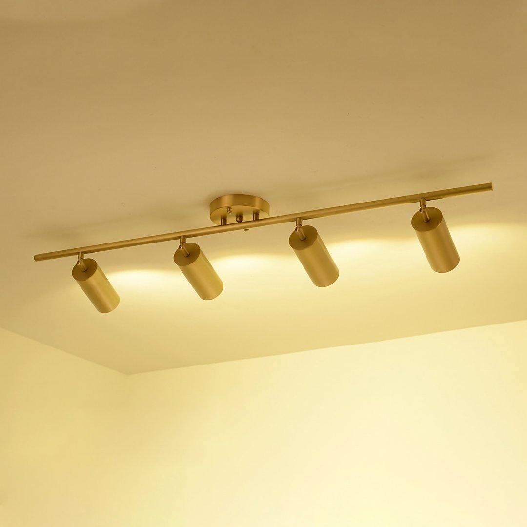 Grover Rotatable Brass Spotlight Wall Light