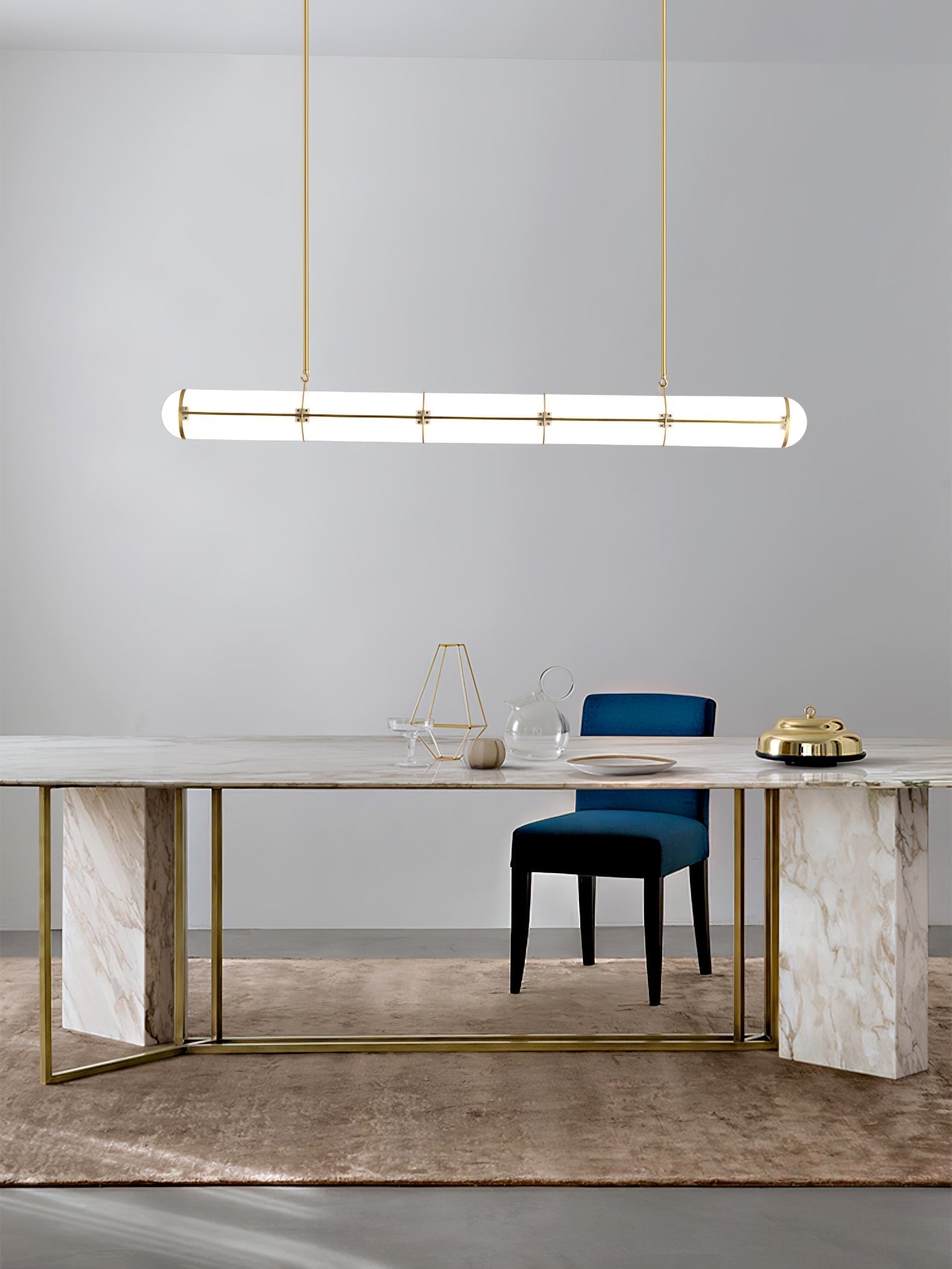 Rivenette Pendant Light Cylindrical Endless Dining