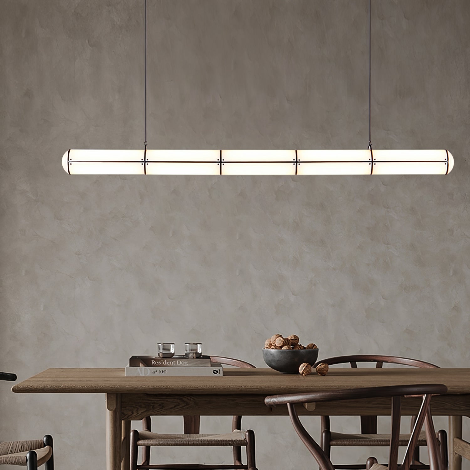 Rivenette Pendant Light Cylindrical Endless Dining