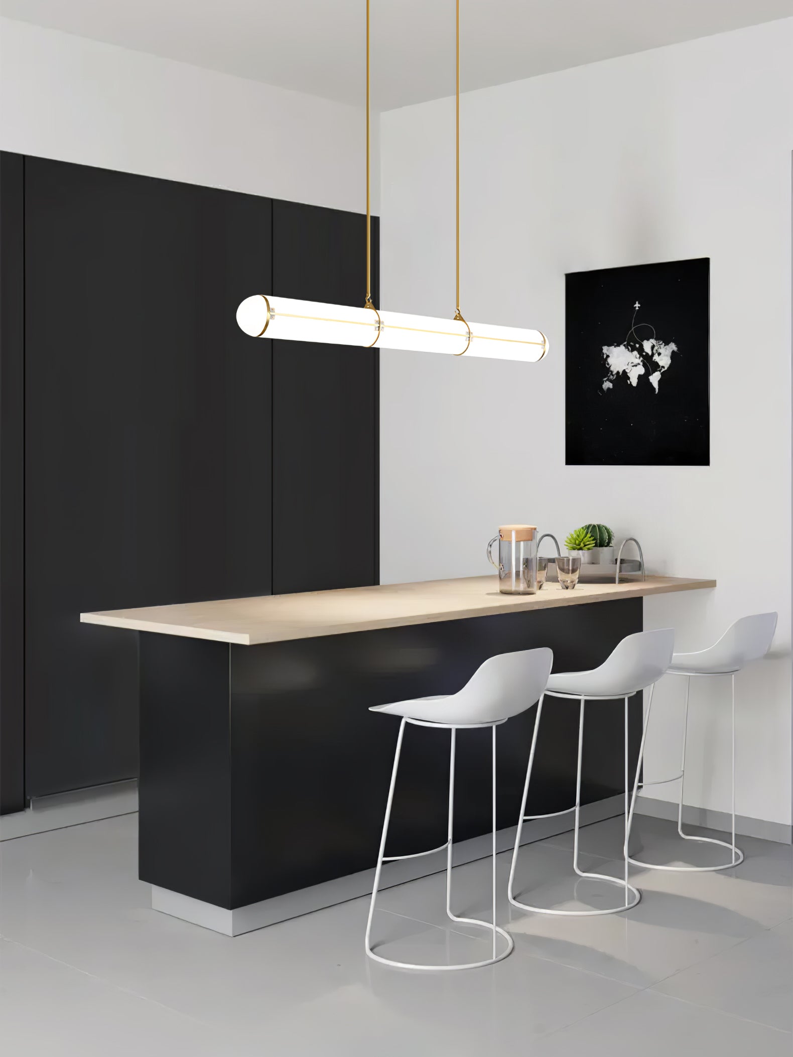 Rivenette Pendant Light Cylindrical Endless Dining