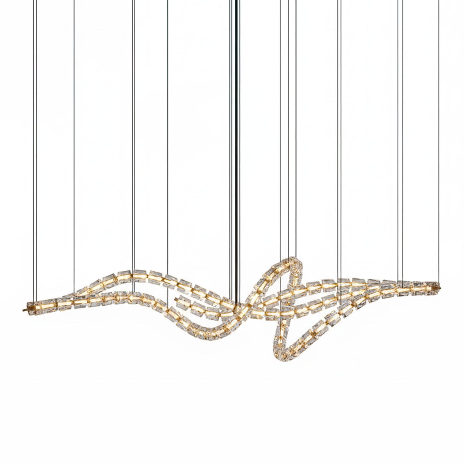 Nexus Gold Crystal Chandelier
