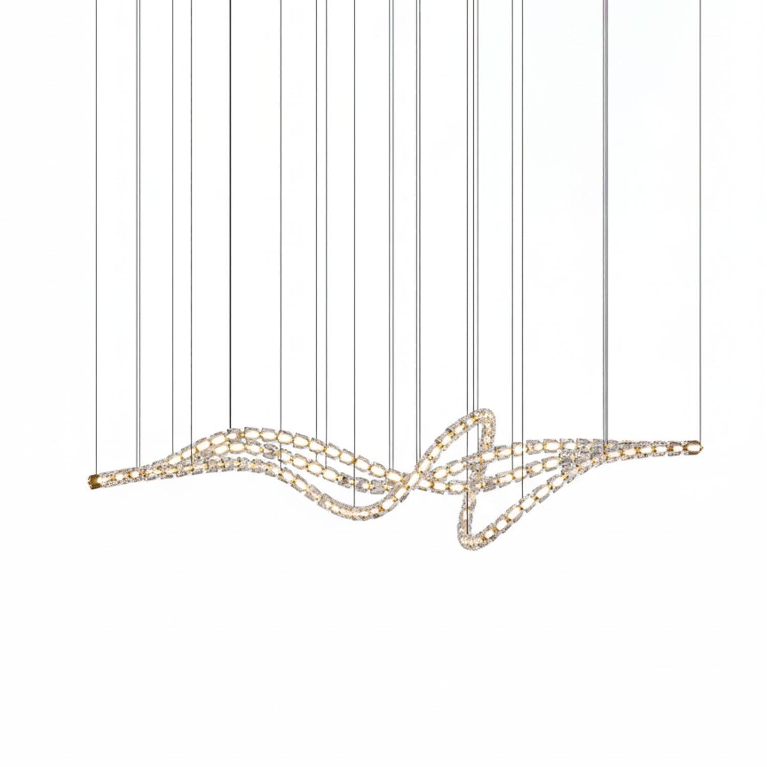 Nexus Gold Crystal Chandelier