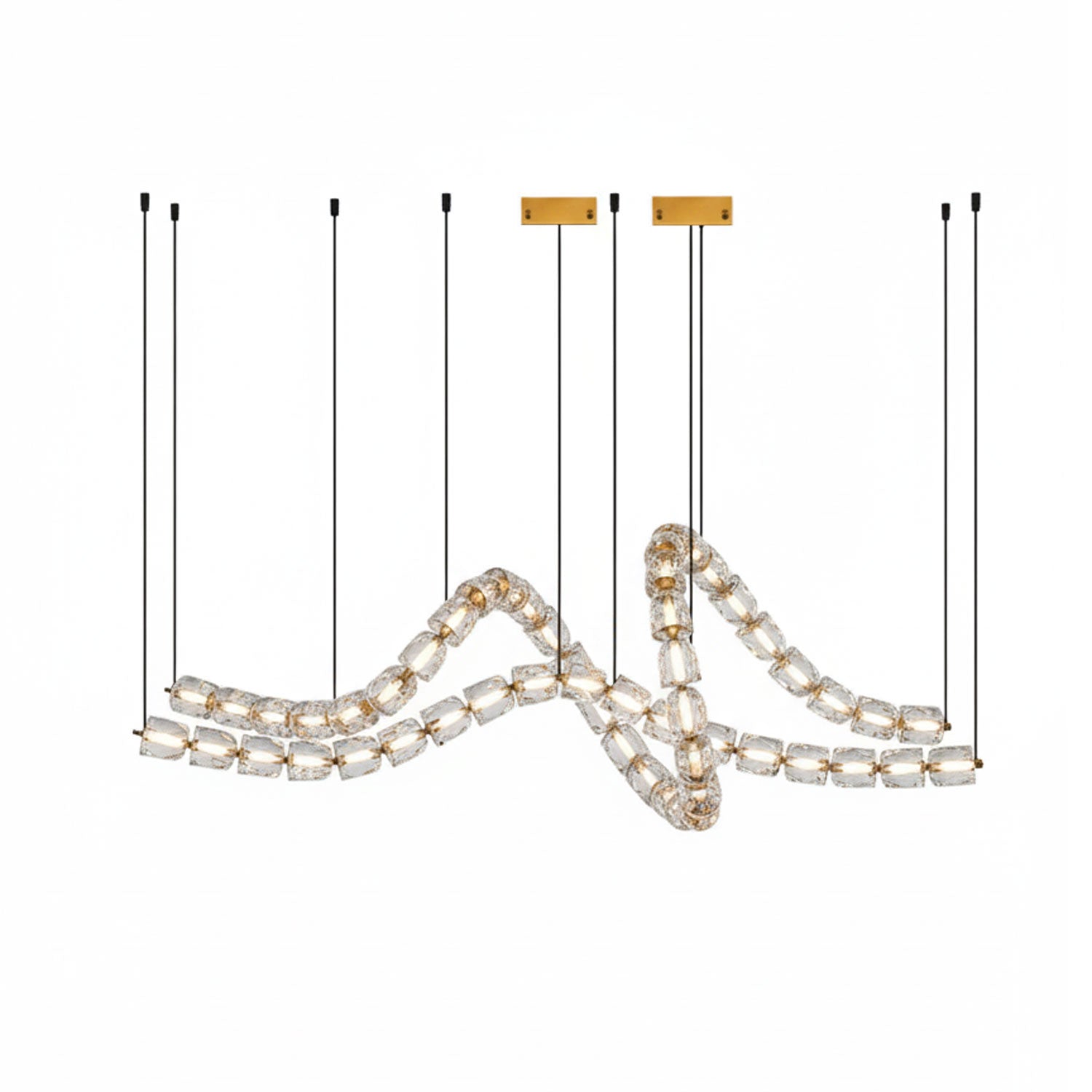 Nexus Gold Crystal Chandelier