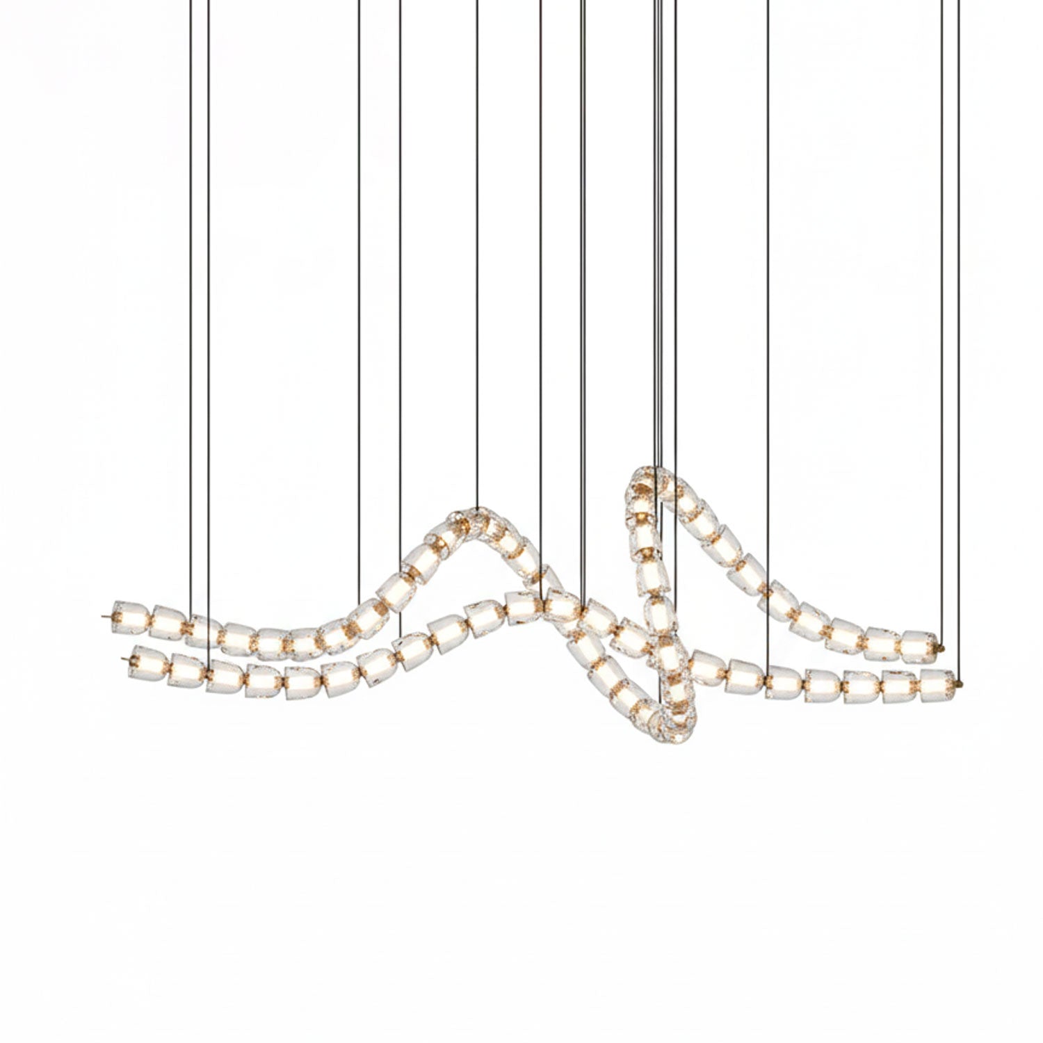 Nexus Gold Crystal Chandelier