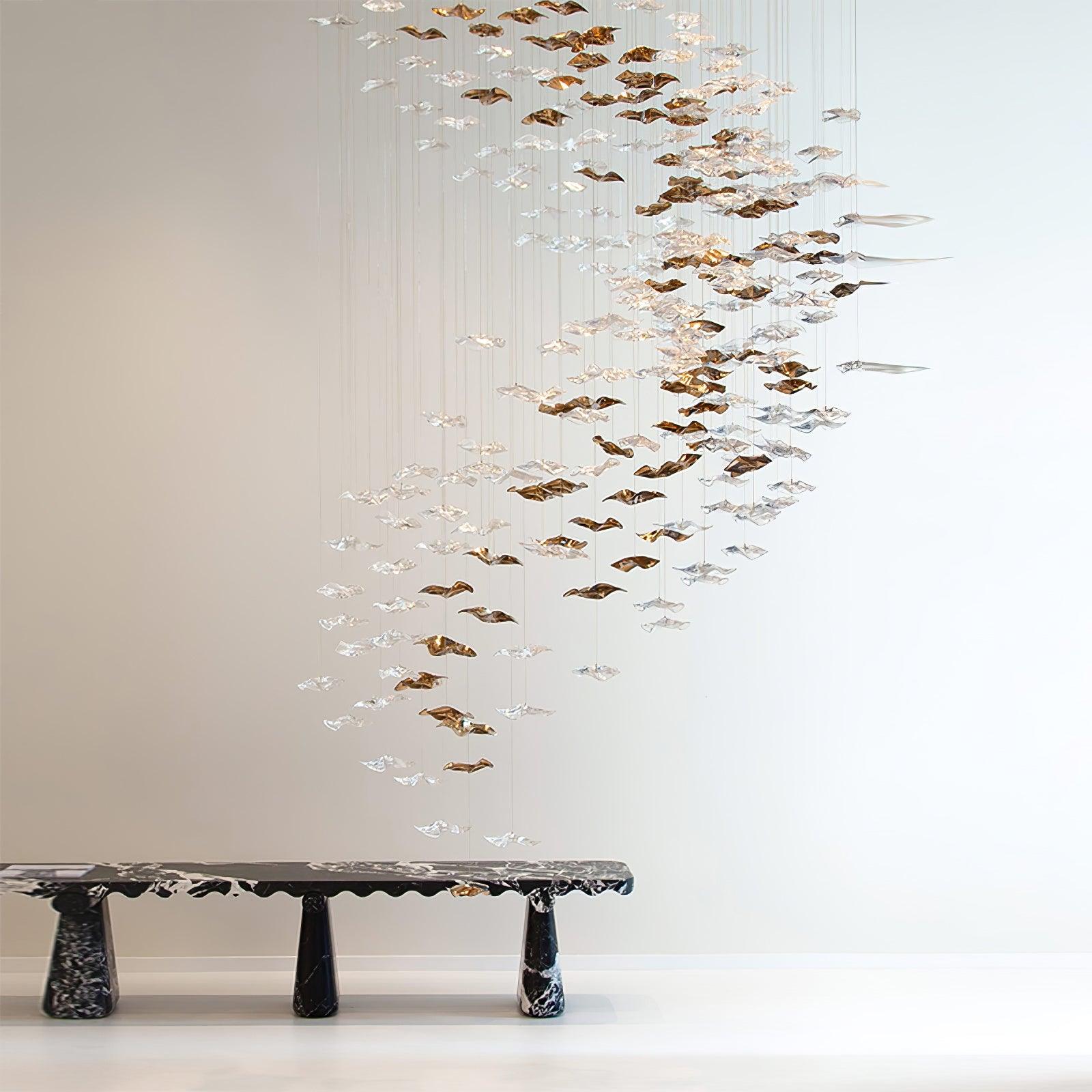 Velaise Luxury Tidal Art Glass Pendants Lamp