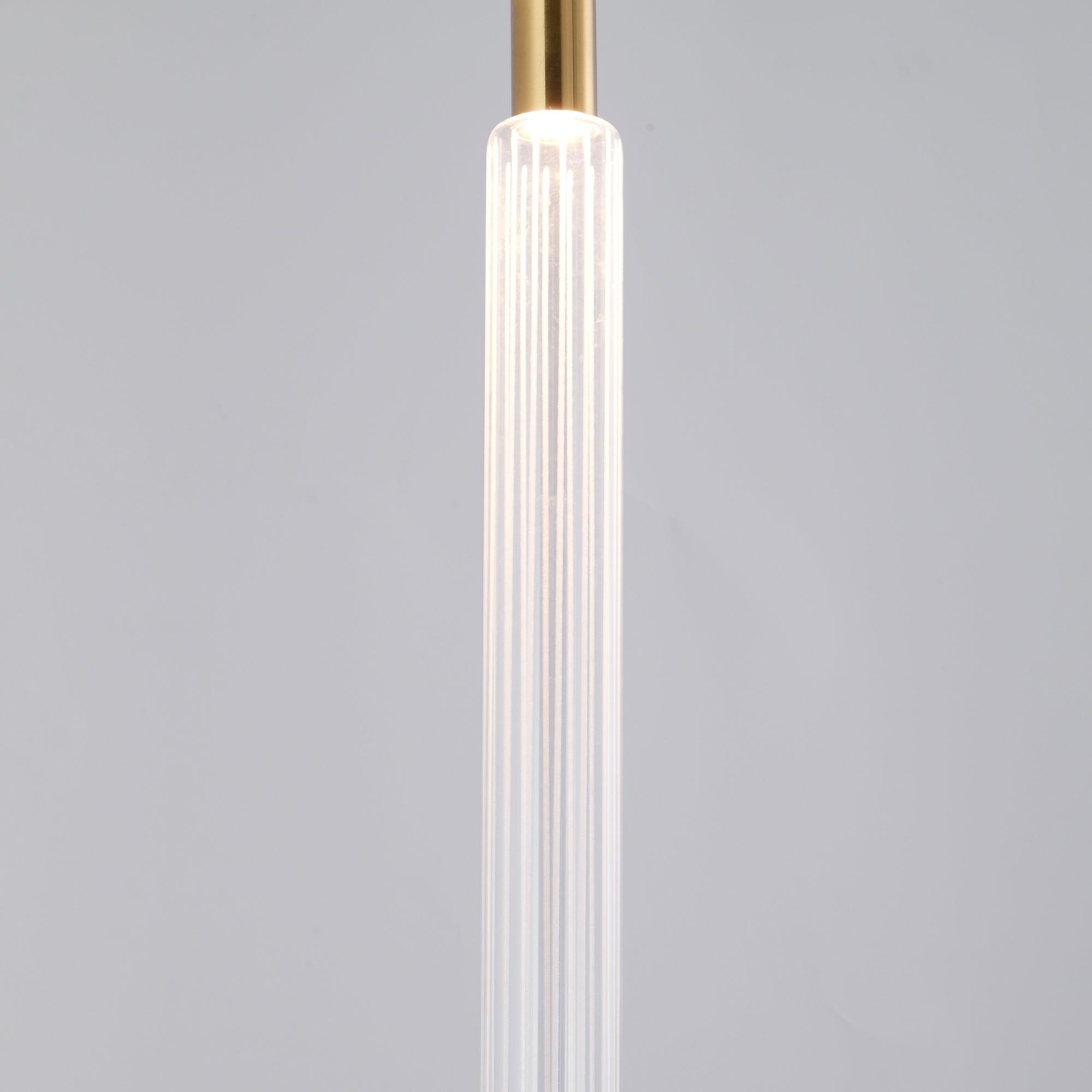 Tika Pendant Lamp Crystal Cylinder Cipher Contemporary