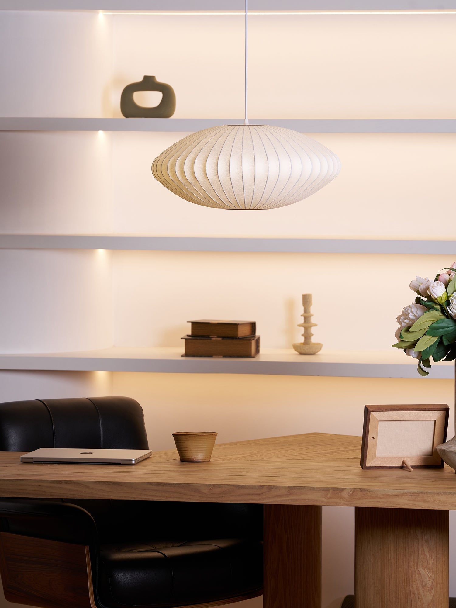Nebula Bubble Mulberry Silk Pendant Lamp - Neutral Decor