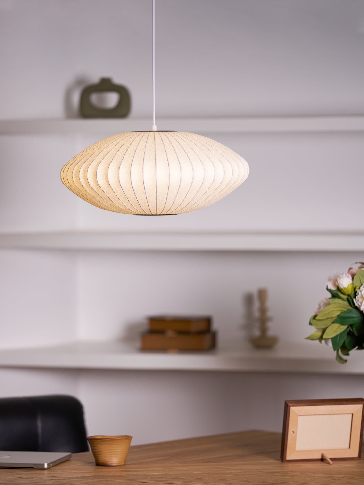 Nebula Bubble Mulberry Silk Pendant Lamp - Neutral Decor