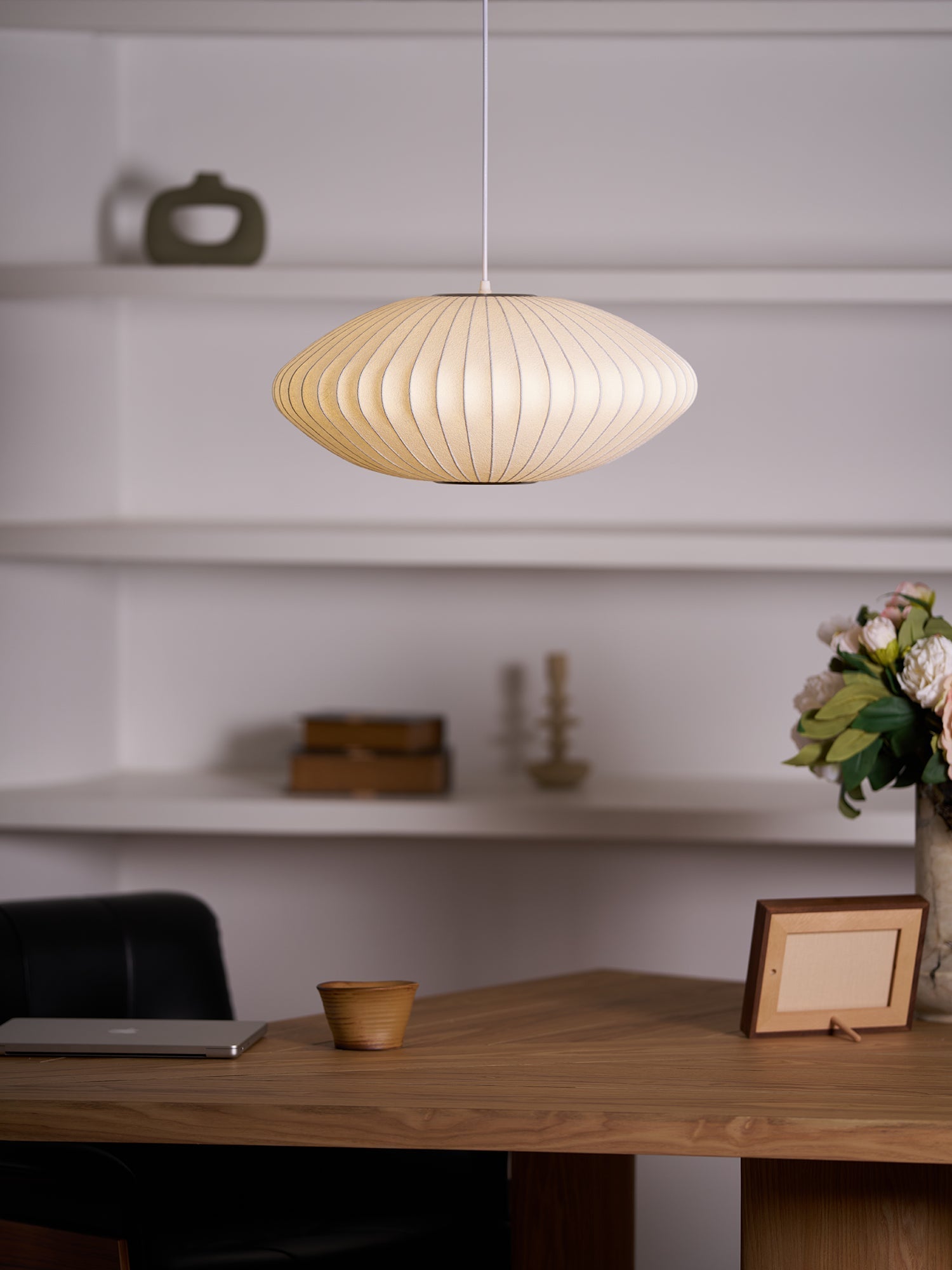 Nebula Bubble Mulberry Silk Pendant Lamp - Neutral Decor
