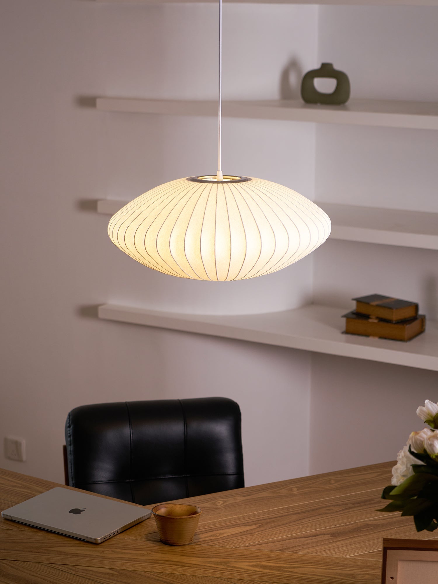 Nebula Bubble Mulberry Silk Pendant Lamp - Neutral Decor