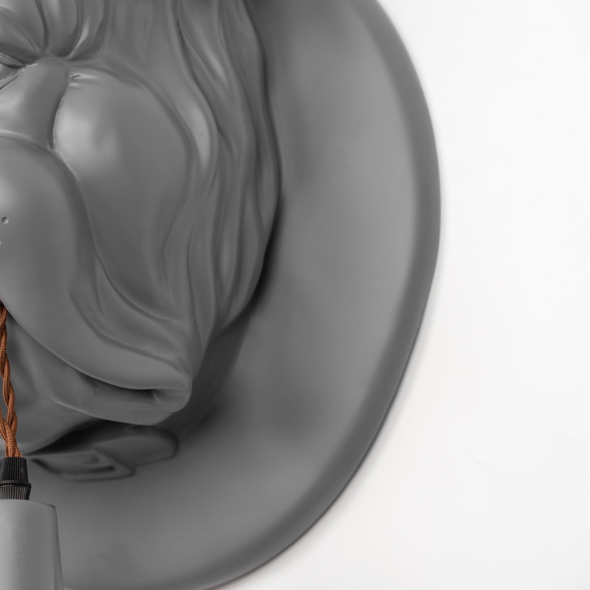 Umeri Wall Lamp Bulldog Sculpture Whimsical