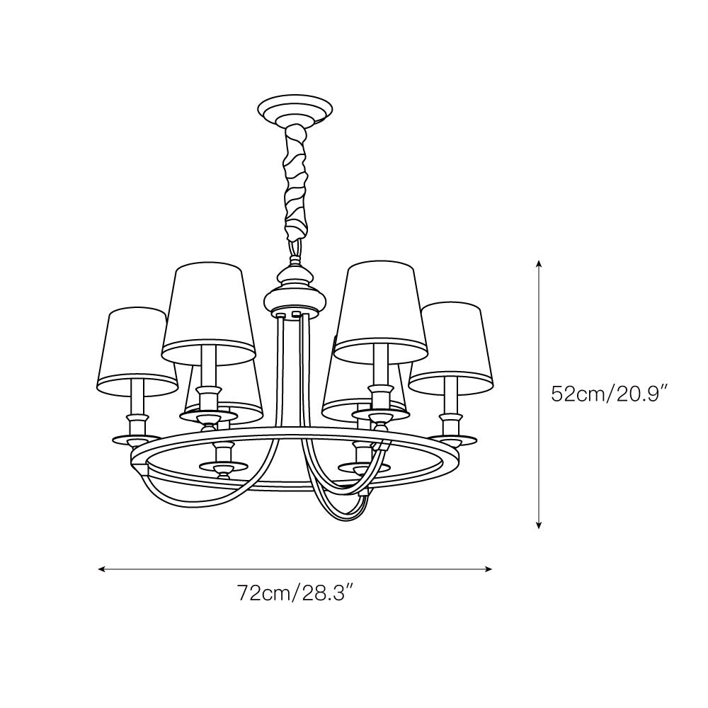 Mariner Fabric Chandelier