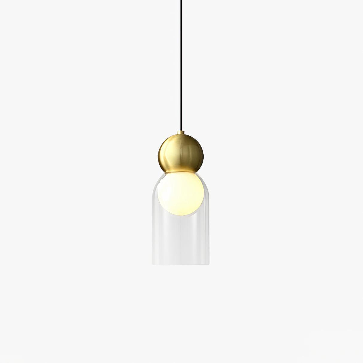 Veloina Pendant Lamp Brass Glass Nordic Geometric