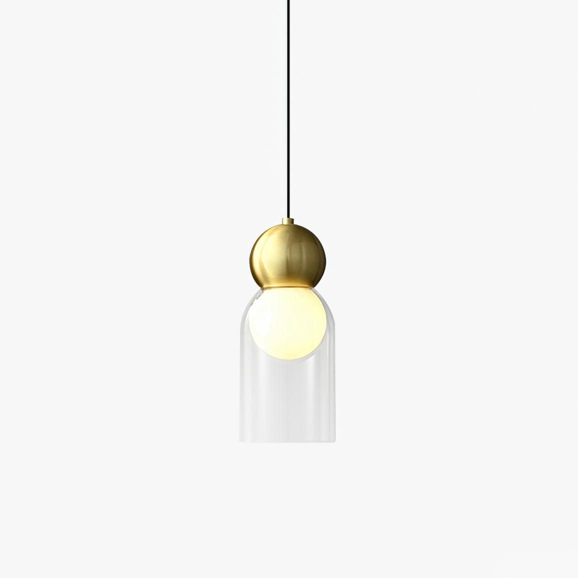 Veloina Pendant Lamp Brass Glass Nordic Geometric