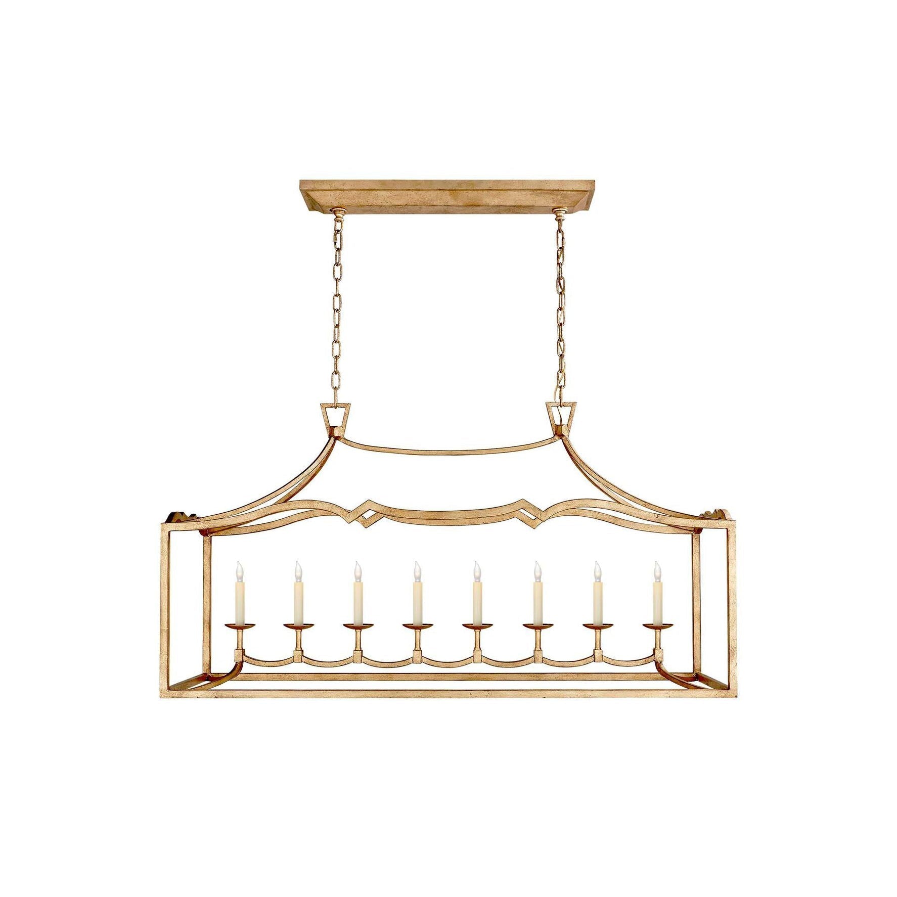 Ripple Modern Minimalist Classic Linear Brass Chandelier