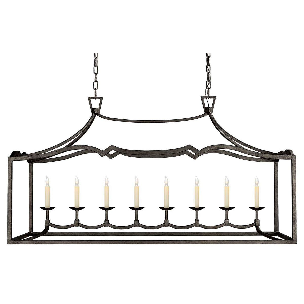 Ripple Modern Minimalist Classic Linear Brass Chandelier