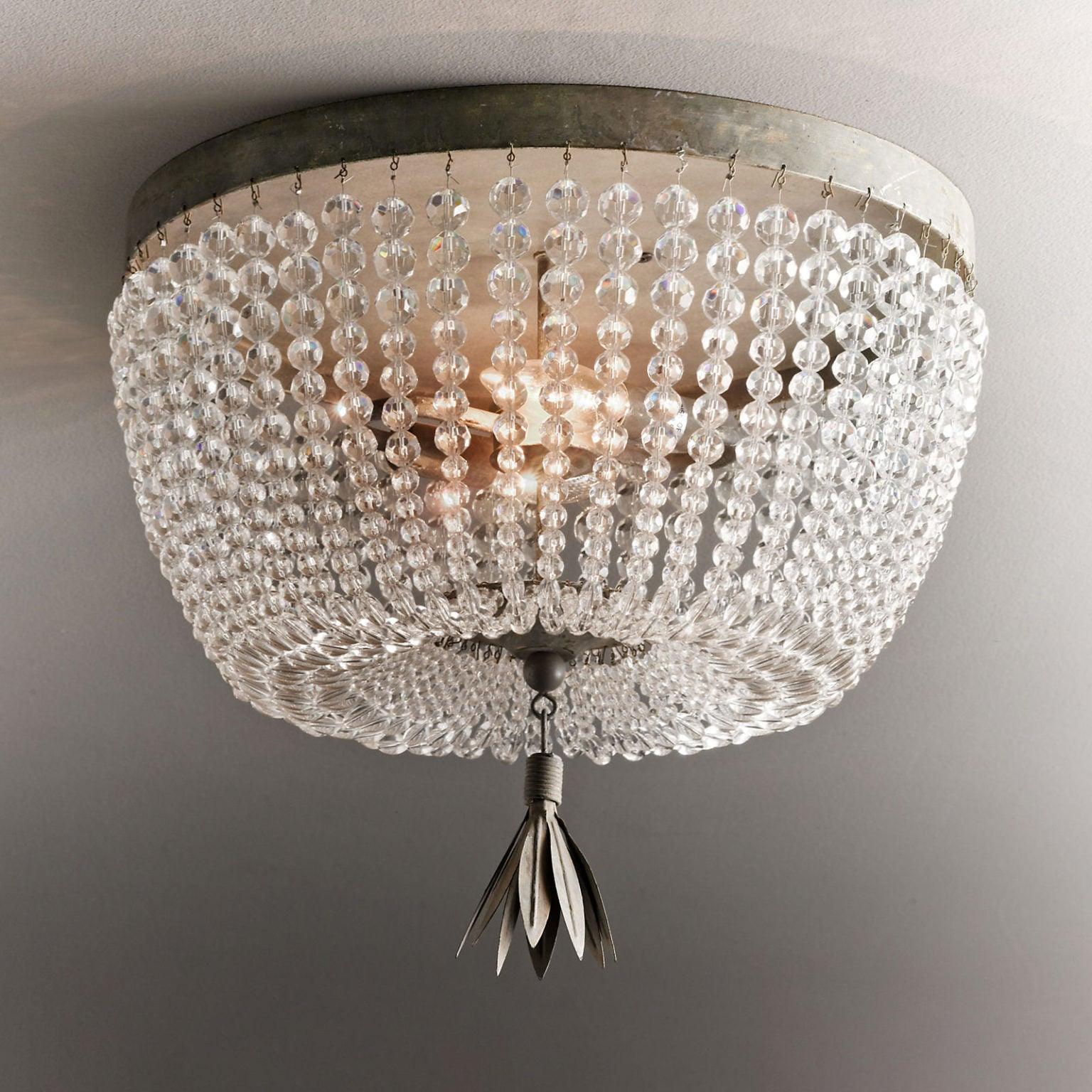 Farlan Ceiling Lamp with Crystal Bead Strands Luxury